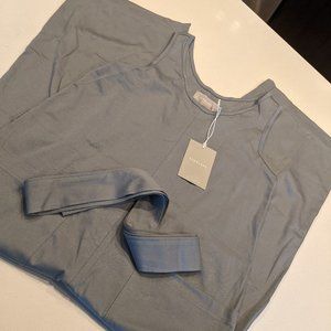 Everlane Luxe Cotton Jumpsuit, Faded Sage, Size S